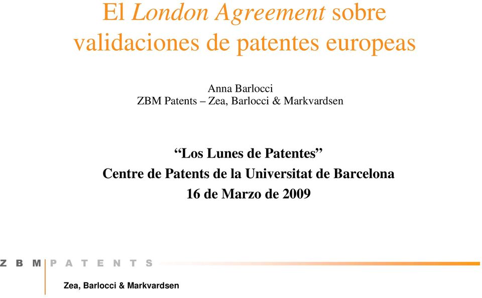 Los Lunes de Patentes Centre de Patents de
