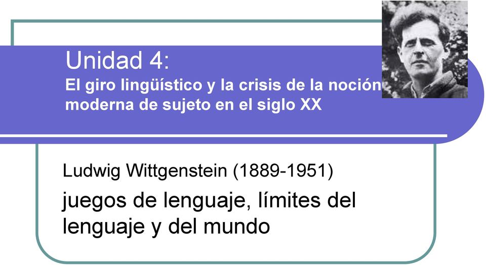 XX Ludwig Wittgenstein (1889-1951) juegos