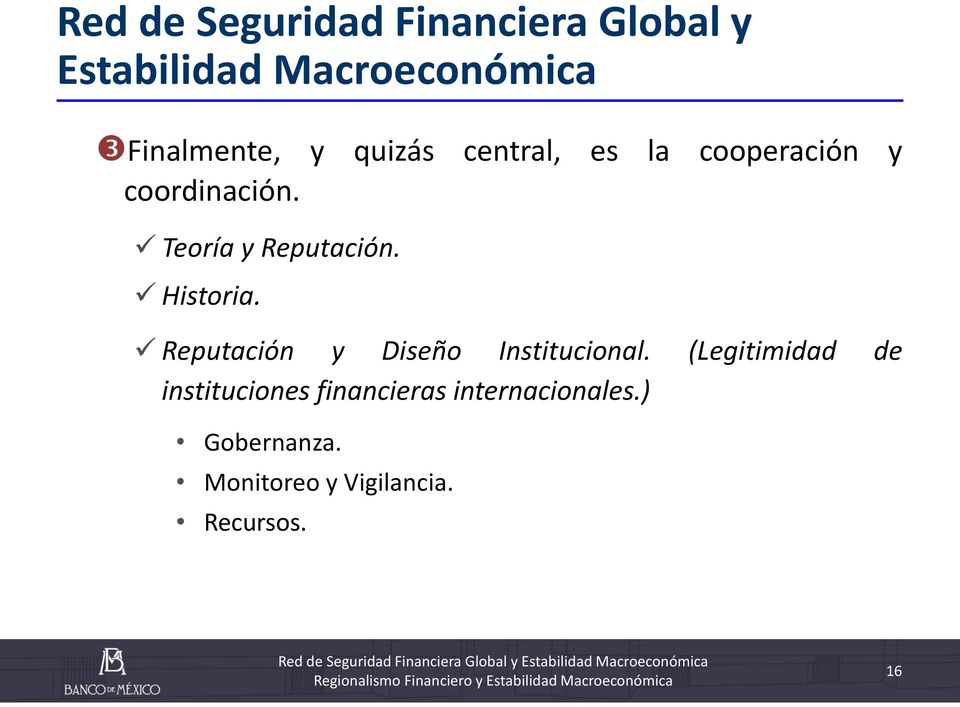(Legitimidad de instituciones financieras internacionales.) Gobernanza.