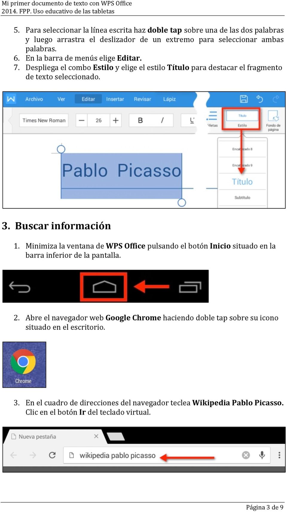 Minimiza la ventana de WPS Office pulsando el botón Inicio situado en la barra inferior de la pantalla. 2.