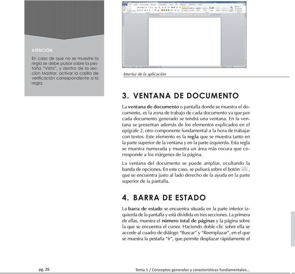 VENTANA DE DOCUMENTO La ventana de documento o pantalla donde se muestra el documento, es la zona de trabajo de cada documento ya que por cada documento generado se tendrá una ventana.