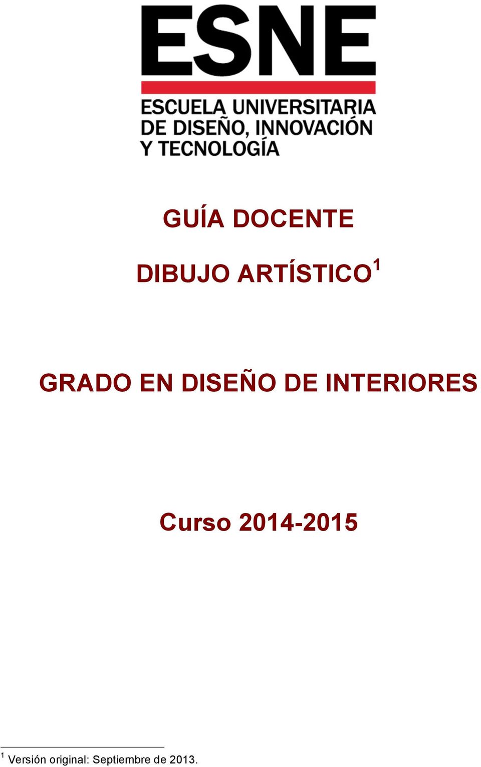 INTERIORES Curso 2014-2015 1