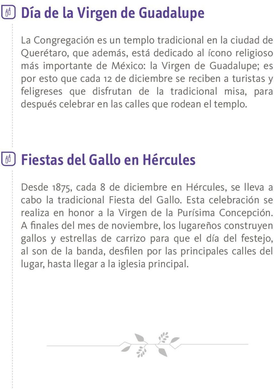 Fiestas del Gallo en Hércules Desde 1875, cada 8 de diciembre en Hércules, se lleva a cabo la tradicional Fiesta del Gallo.