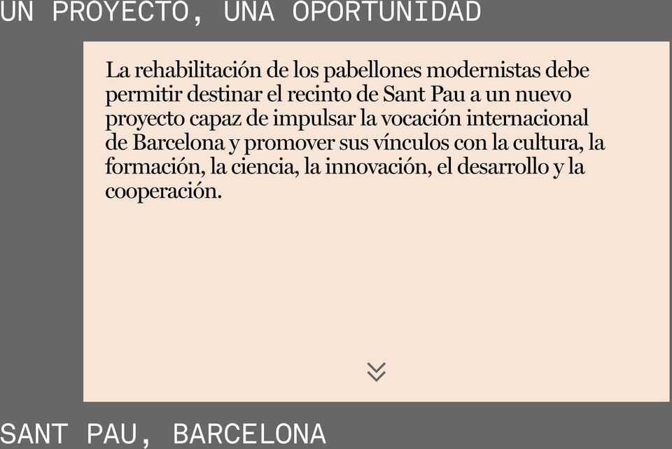 impulsar la vocación internacional de Barcelona y promover sus vínculos con