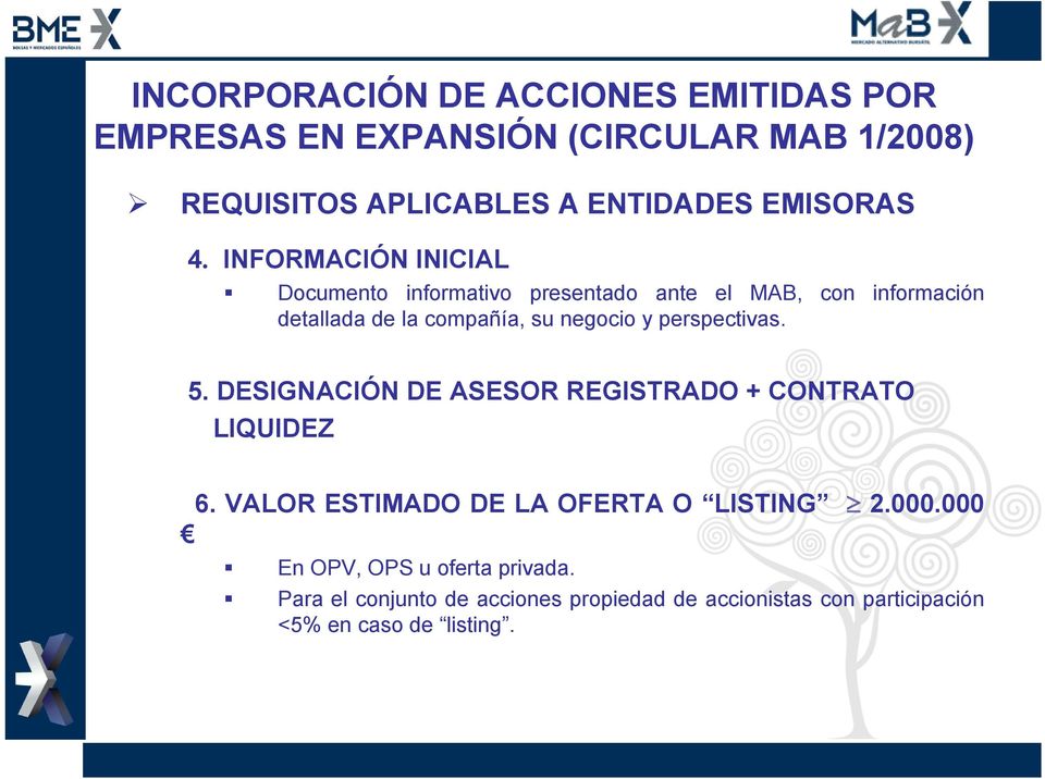 INFORMACIÓN INICIAL Documento informativo presentado ante el MAB, con información detallada de la compañía, su negocio y