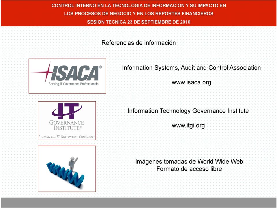 org Information Technology Governance Institute www.