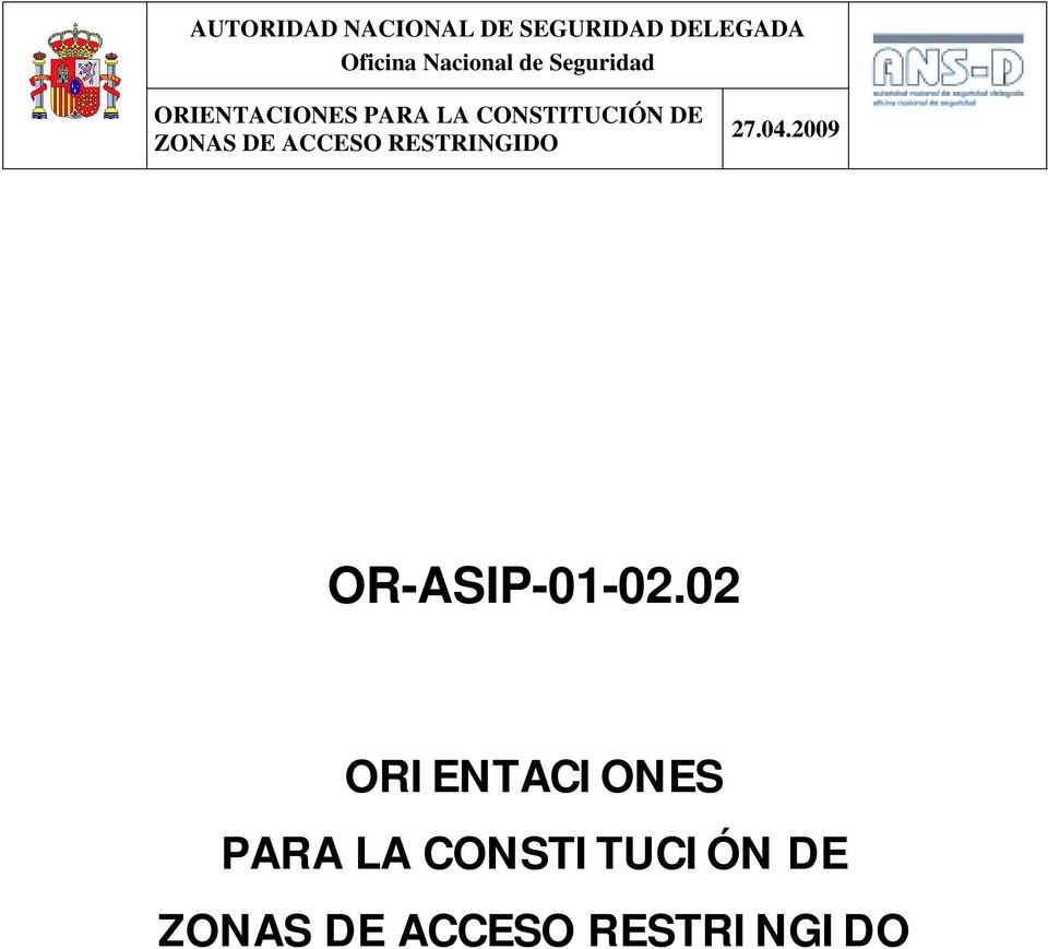 PARA LA CONSTITUCIÓN DE ZONAS DE 27.04.
