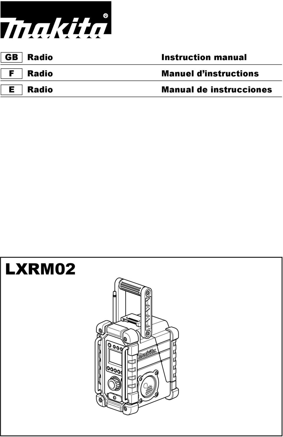 instructions E Radio