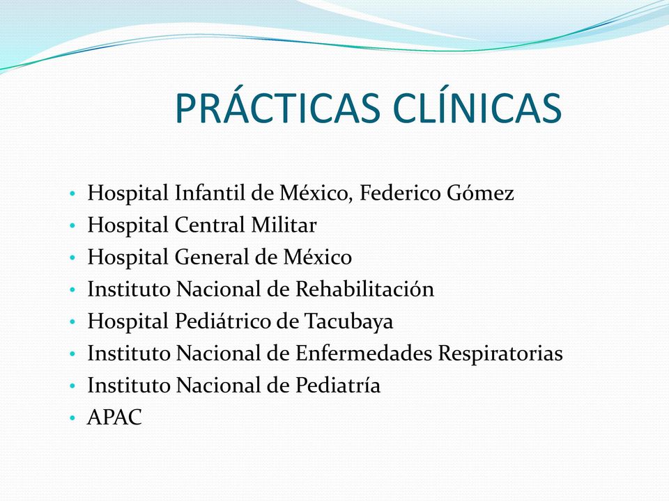 Nacional de Rehabilitación Hospital Pediátrico de Tacubaya