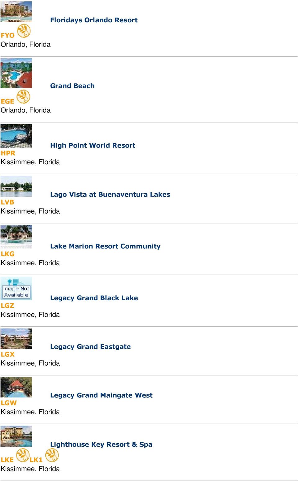 Resort Community LKG Legacy Grand Black Lake LGZ Legacy Grand