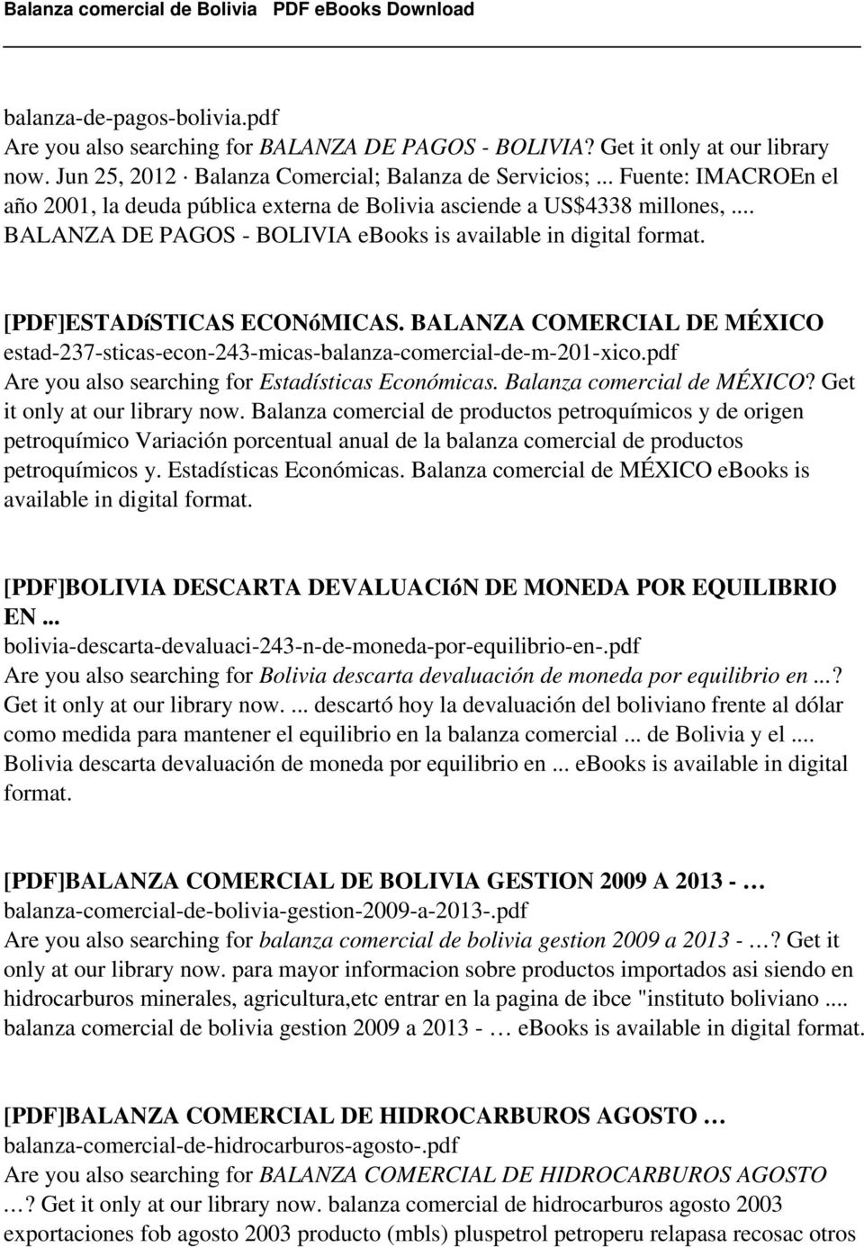 BALANZA COMERCIAL DE MÉXICO estad-237-sticas-econ-243-micas-balanza-comercial-de-m-201-xico.pdf Are you also searching for Estadísticas Económicas. Balanza comercial de MÉXICO?