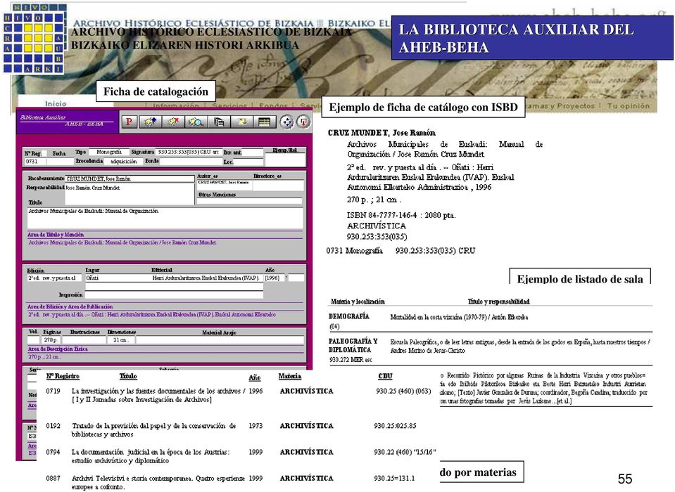 Ficha de catalogación Ejemplo de ficha de catálogo con ISBD