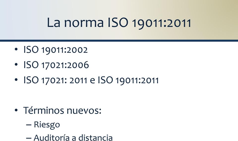 17021: 2011 e ISO 19011:2011