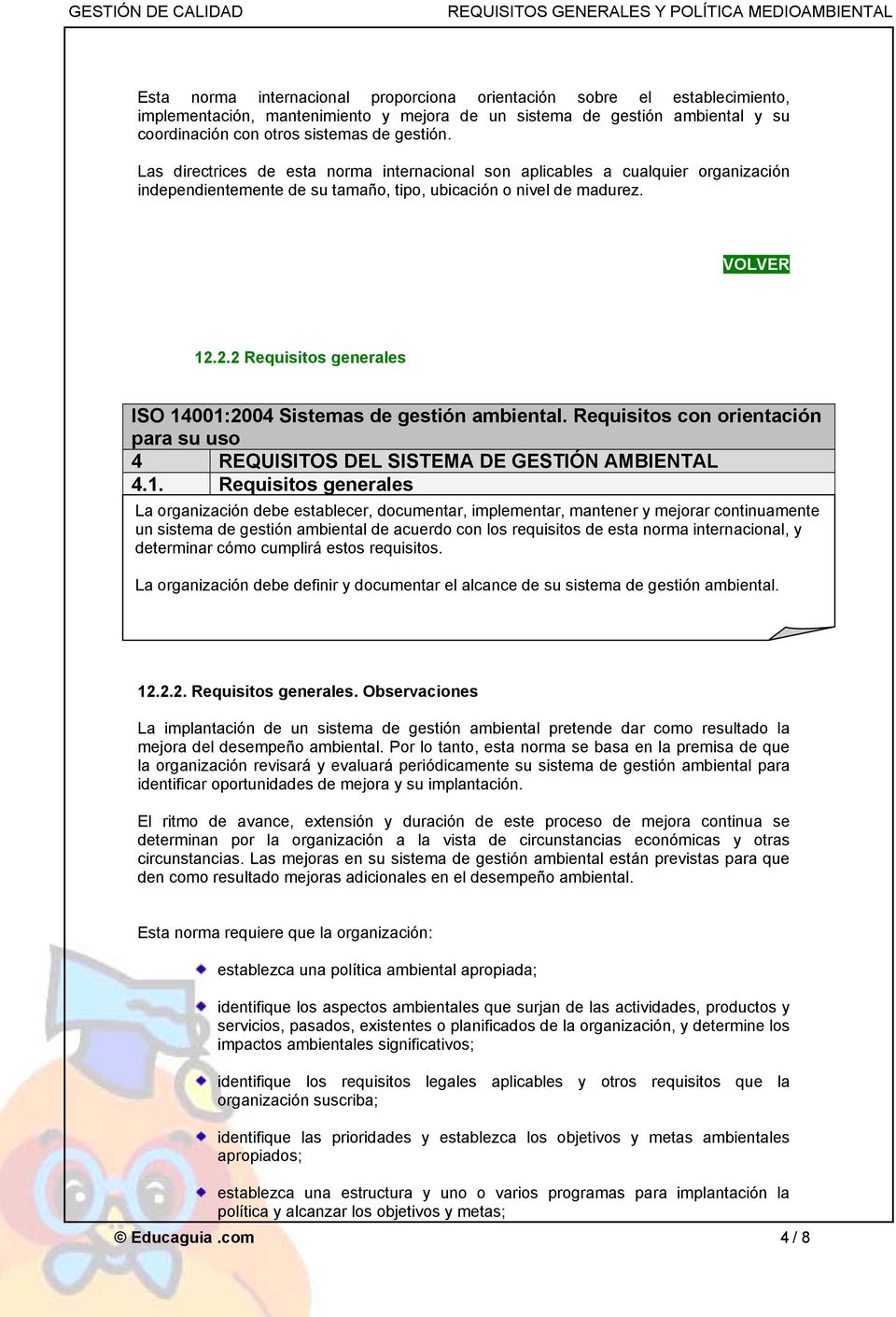 2.2 Requisitos generales ISO 14