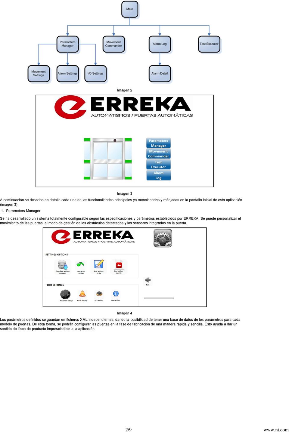 Se ha desarrollado un sistema totalmente configurable según las especificaciones y parámetros establecidos por ERREKA.