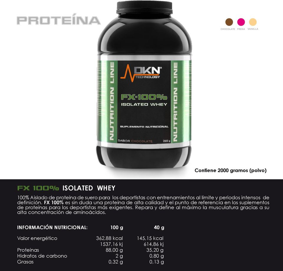 FX 100% es sin duda una proteína de alta calidad y el punto de referencia en los suplementos de proteínas para los deportistas más exigentes.