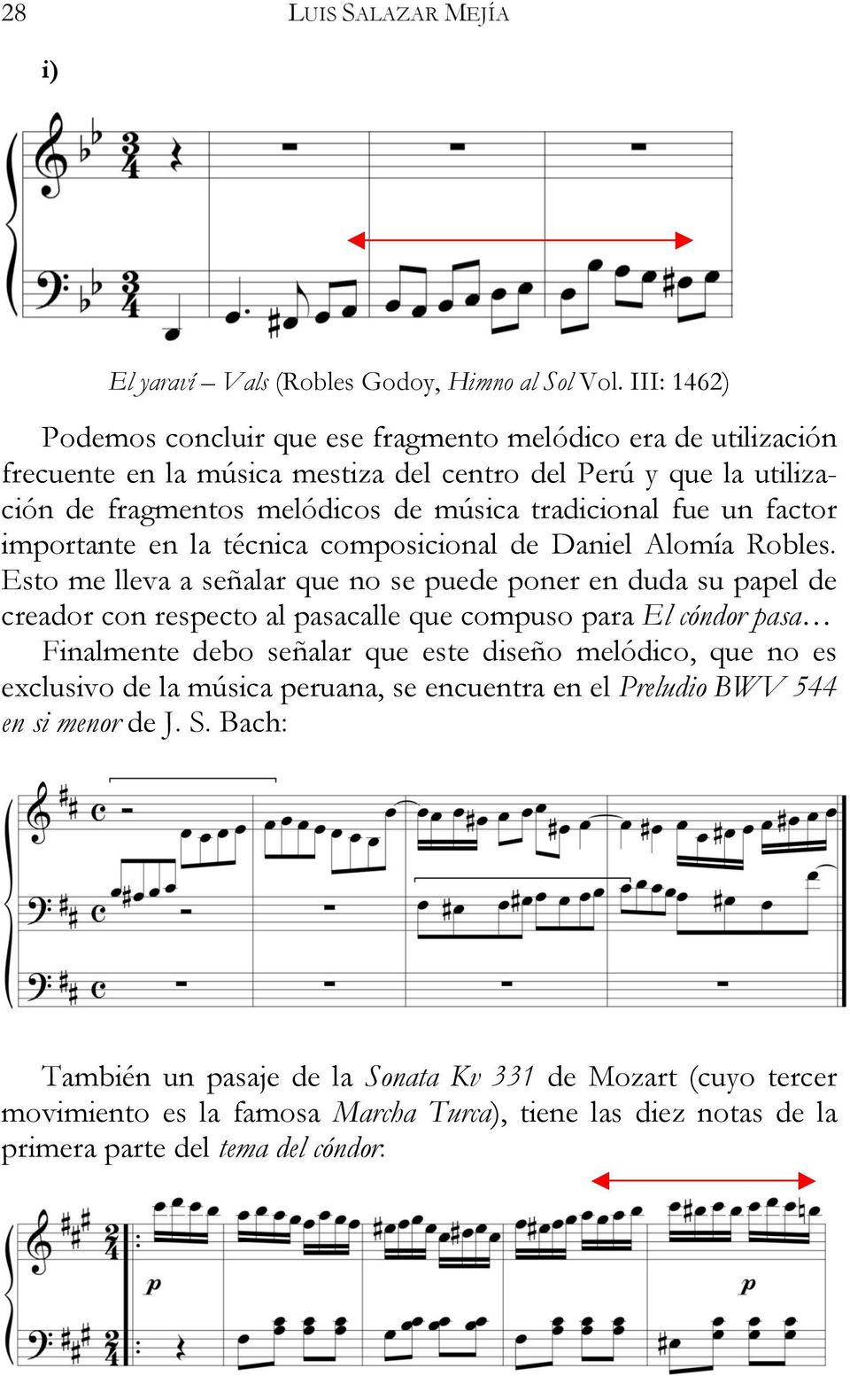 un factor importante en la técnica composicional de Daniel Alomía Robles.