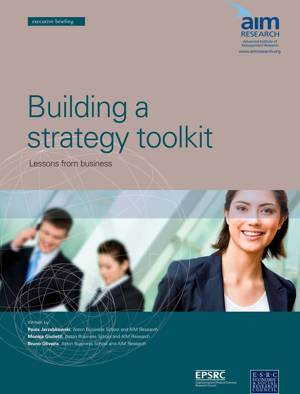 org Building a strategy toolkit Lessons from business Written by: Paula