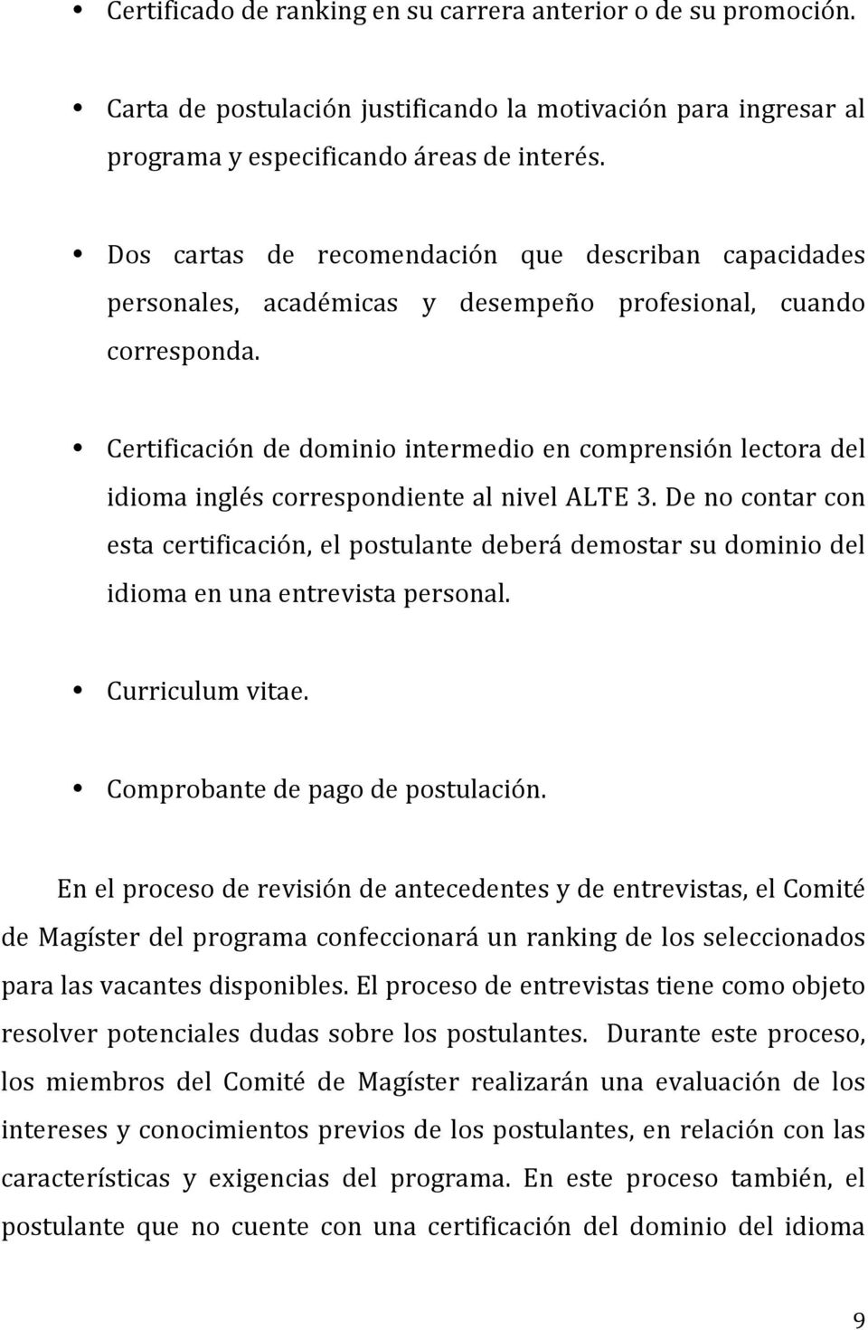 Certificación de dominio intermedio en comprensión lectora del idioma inglés correspondiente al nivel ALTE 3.