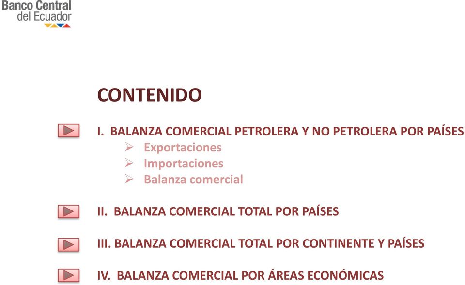 Exportaciones Balanza comercial II.