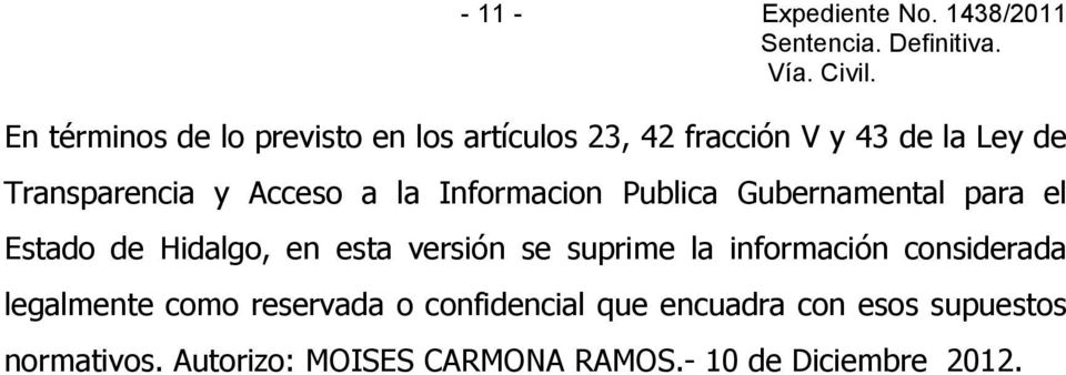 Transparencia y Acceso a la Informacion Publica Gubernamental para el Estado de Hidalgo, en esta