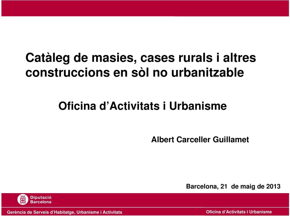 urbanitzable Albert Carceller