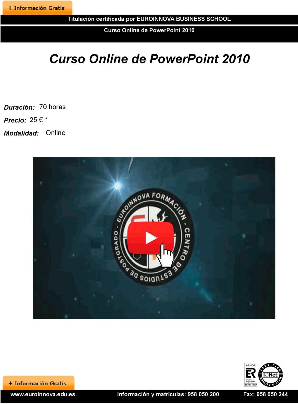 PowerPoint 2010 Curso Online de