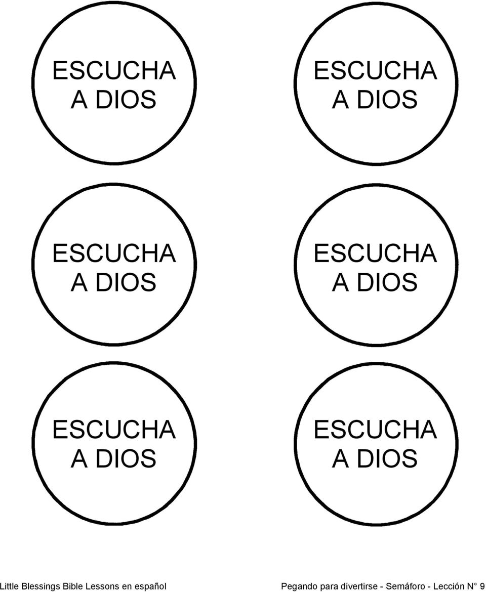 Bible Lessons en español Pegando