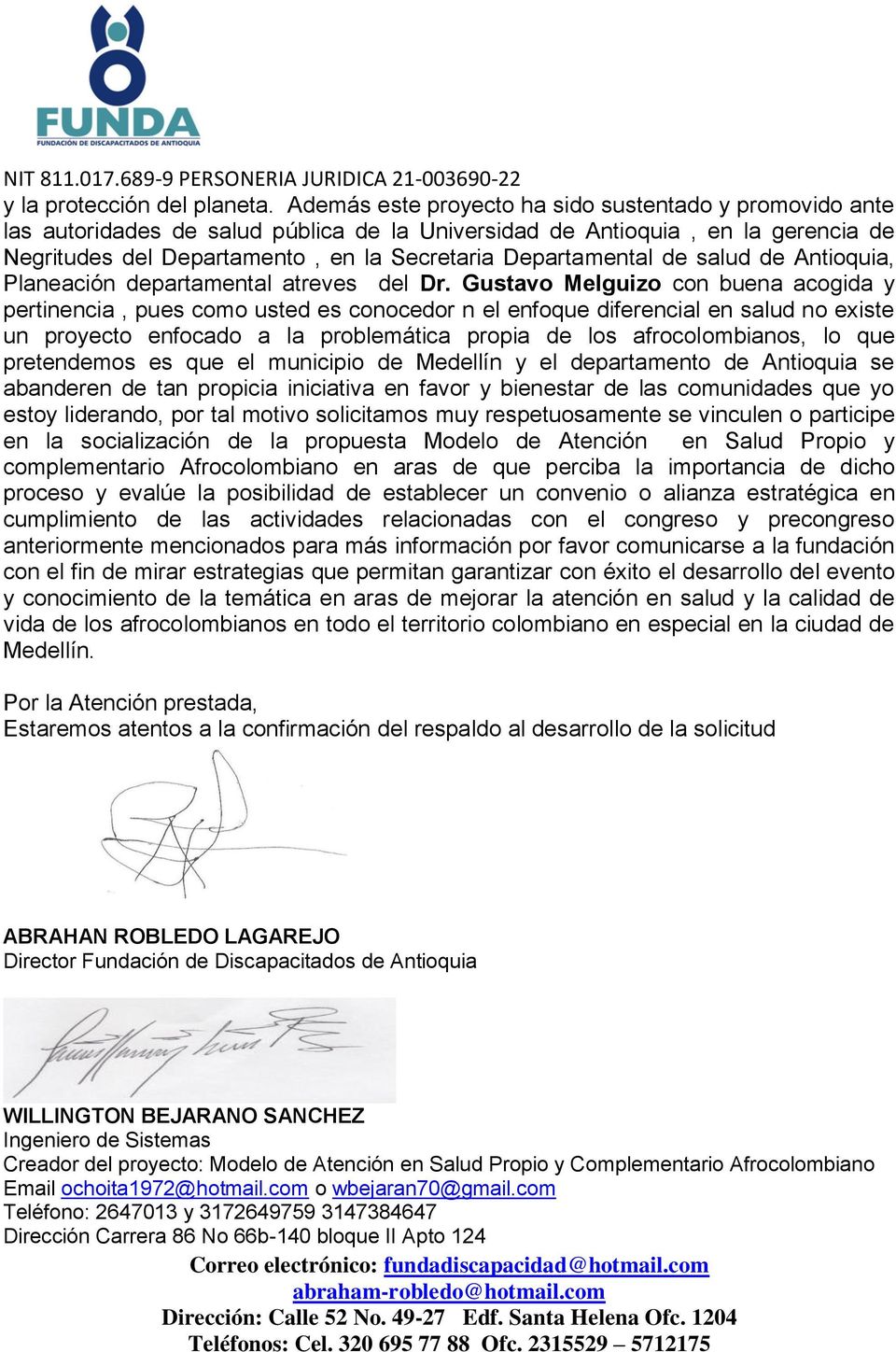 de salud de Antioquia, Planeación departamental atreves del Dr.