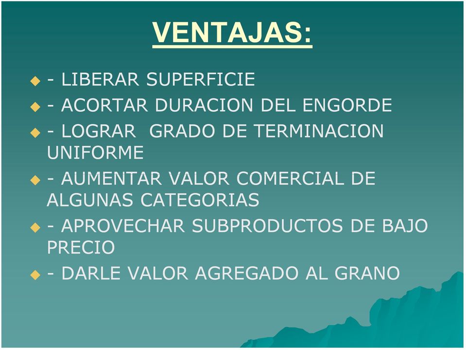 AUMENTAR VALOR COMERCIAL DE ALGUNAS CATEGORIAS -