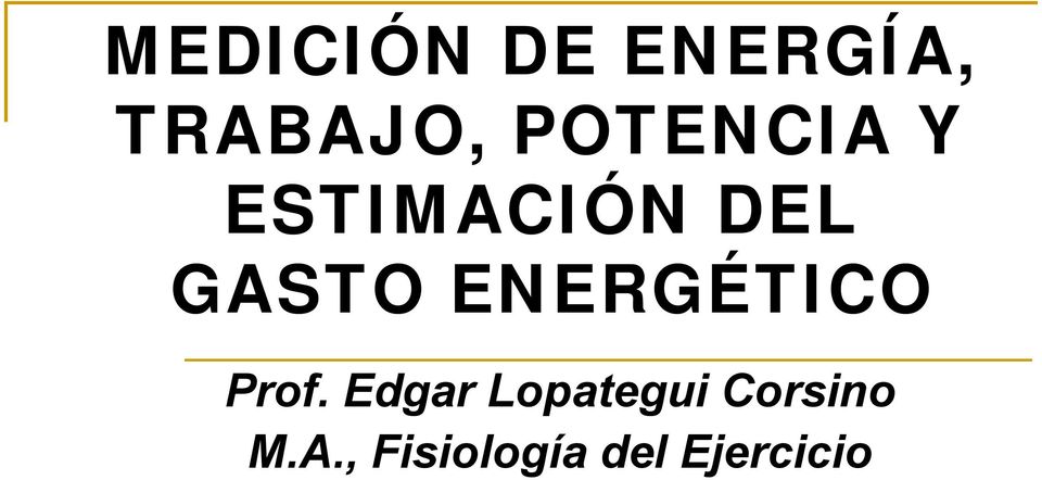 ENERGÉTICO Prof.