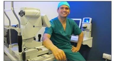 de estos. Durante los años 2008 y 2009 realiza su estadía de subespecialización en córnea y cirugía refractiva en la Universidad de París, Francia.