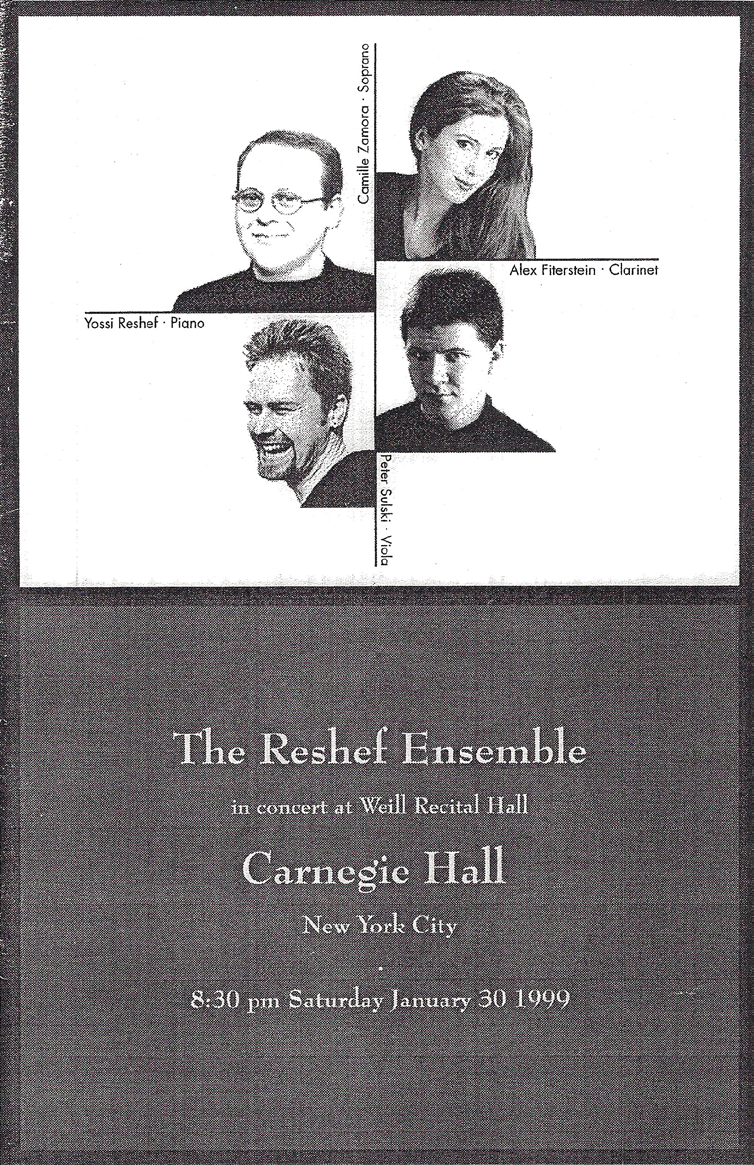 New York Motivado por tocar en el Carnegie Hall, Reshef se reune con grandes músicos de