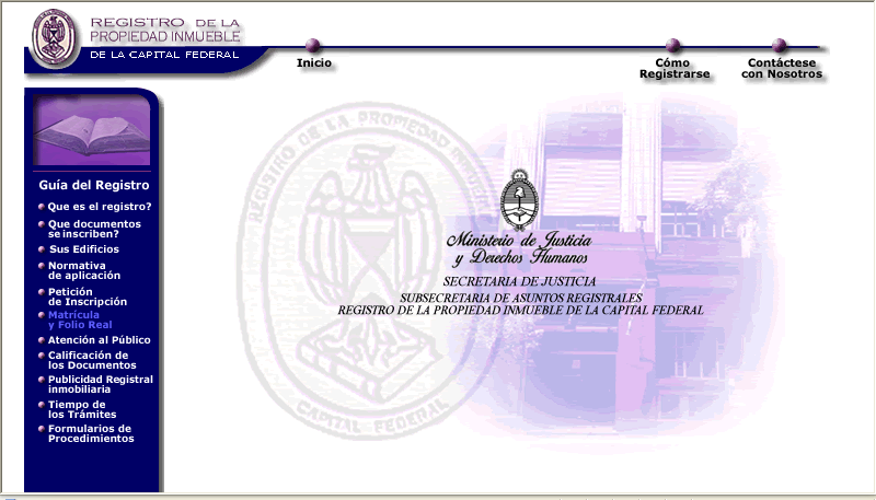 ANEXO Carta de Servicios Electrónicos Página WEB. http://dnrpi.jus.gov.