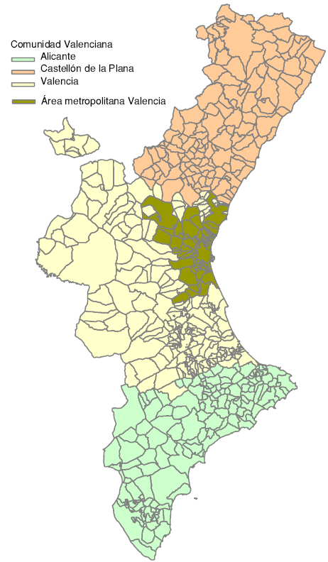 Zona urbana de Sagunto:(zona D) Incluye la zona urbana de Sagunto y Puerto de Sagunto.