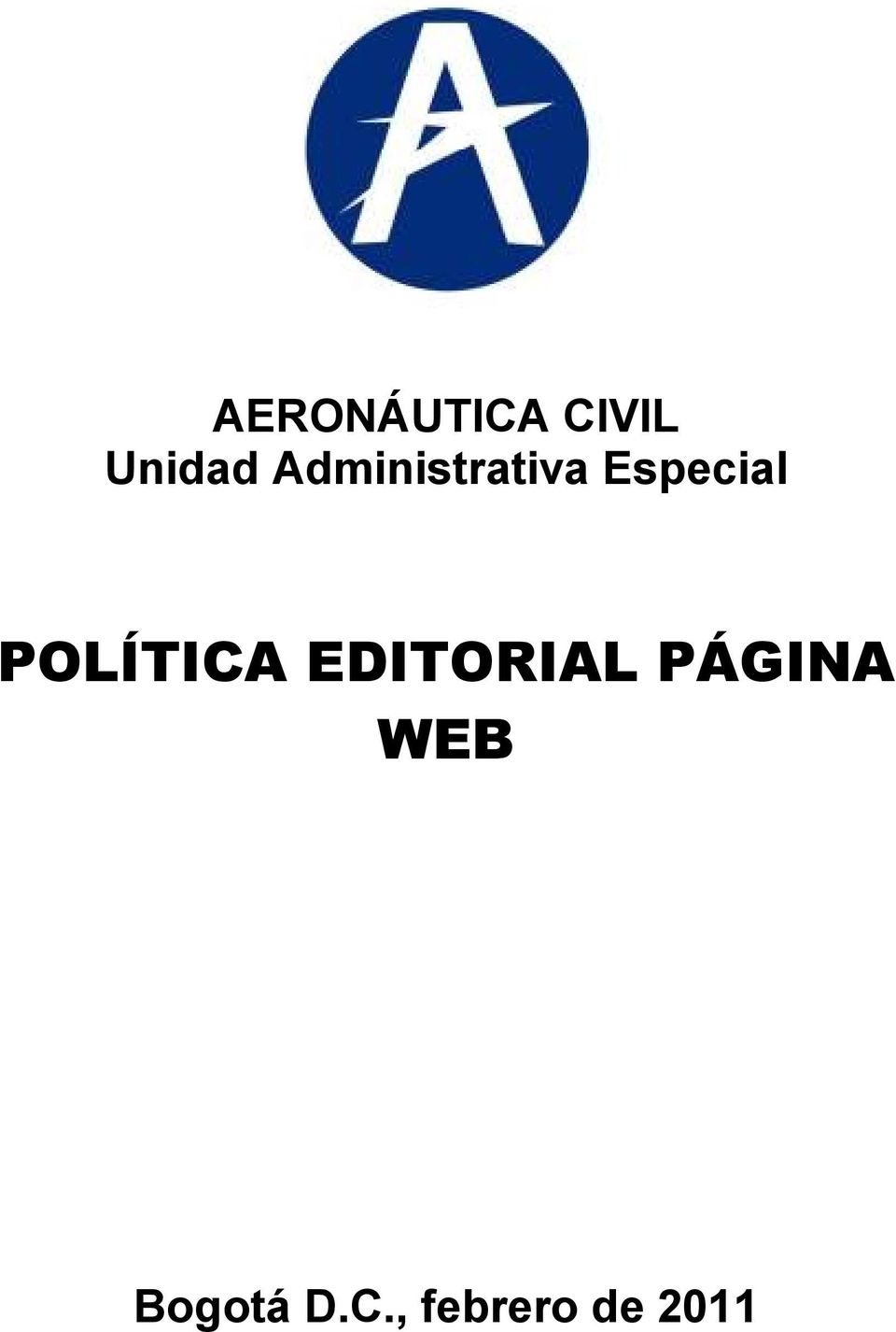 POLÍTICA EDITORIAL PÁGINA
