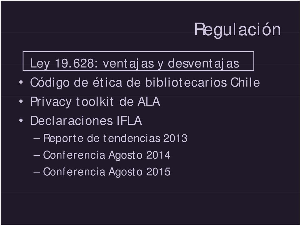 bibliotecarios Chile Pi Privacy toolkit de ALA