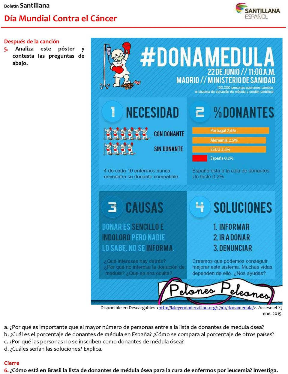 Cuál es el porcentaje de donantes de médula en España? Cómo se compara al porcentaje de otros países? c. Por qué las personas no se inscriben como donantes de médula ósea?