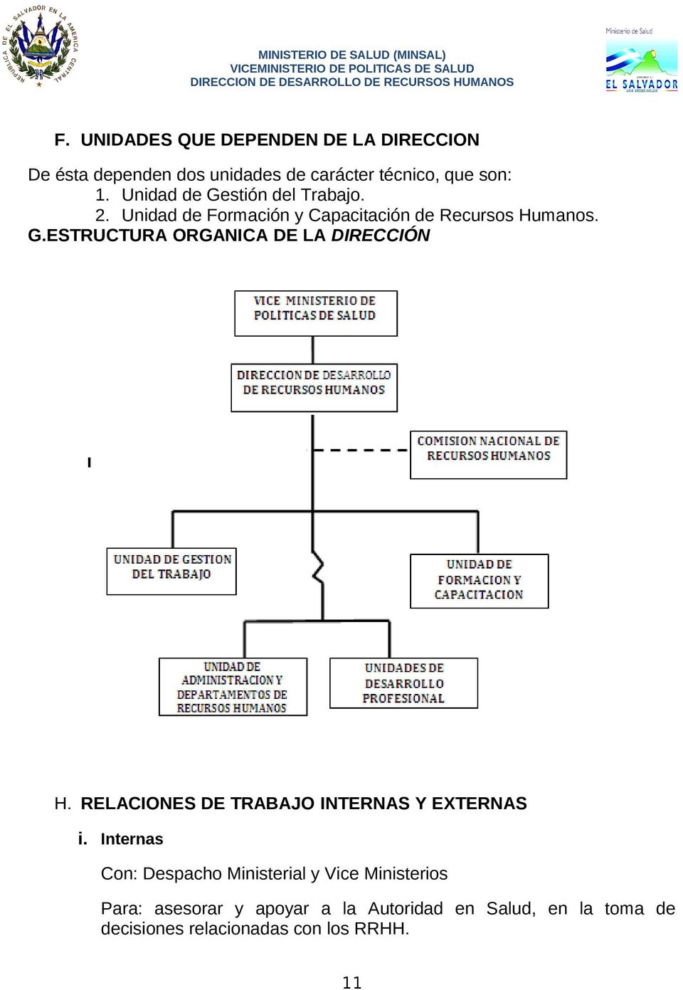 RELACIONES DE TRABAJO INTERNAS Y EXTERNAS i.