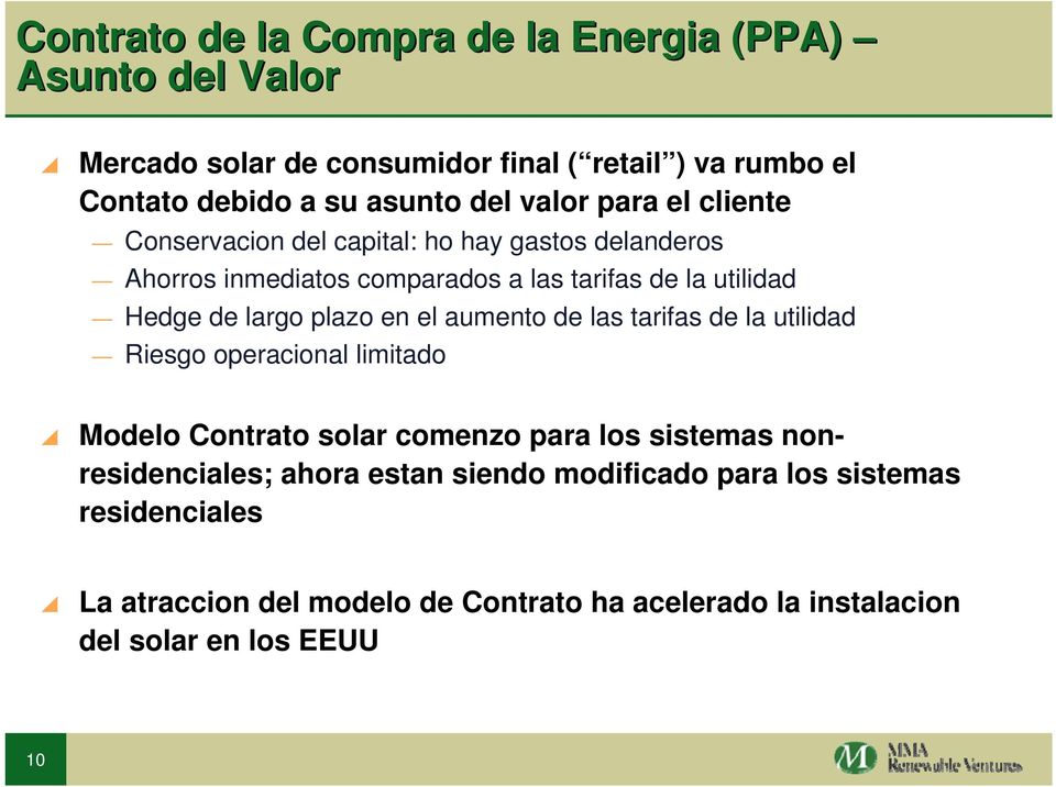 plazo en el aumento de las tarifas de la utilidad Riesgo operacional limitado Modelo Contrato solar comenzo para los sistemas nonresidenciales;