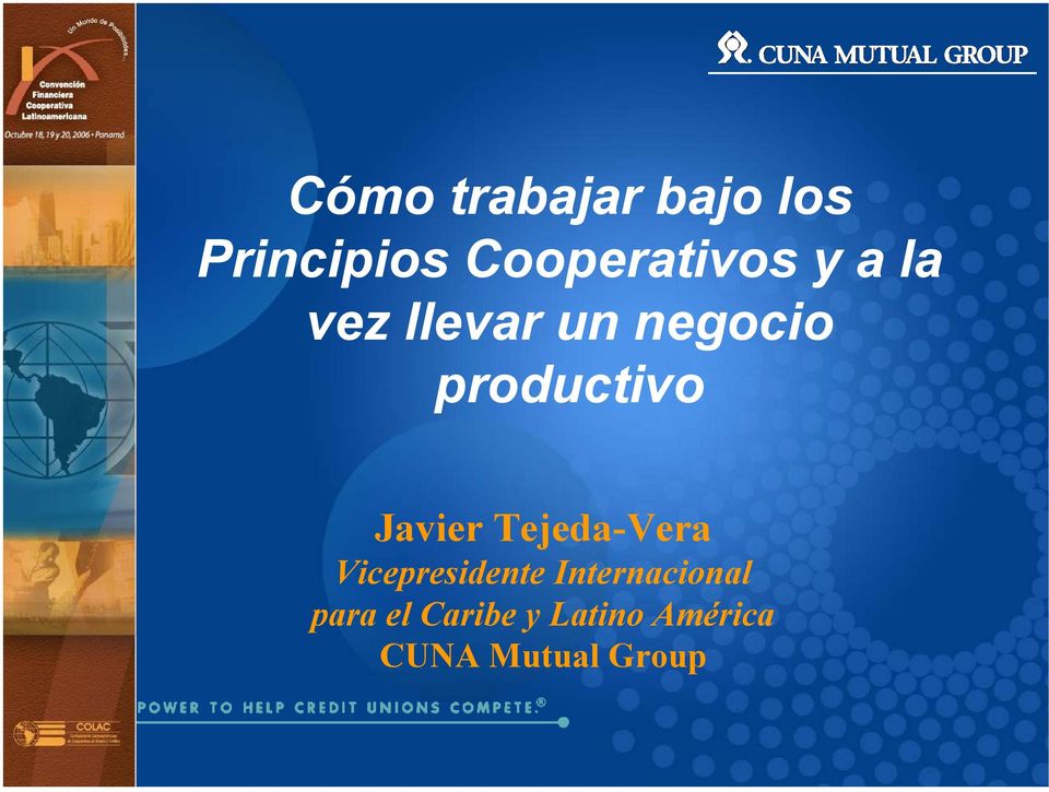 productivo Javier Tejeda-Vera Vicepresidente