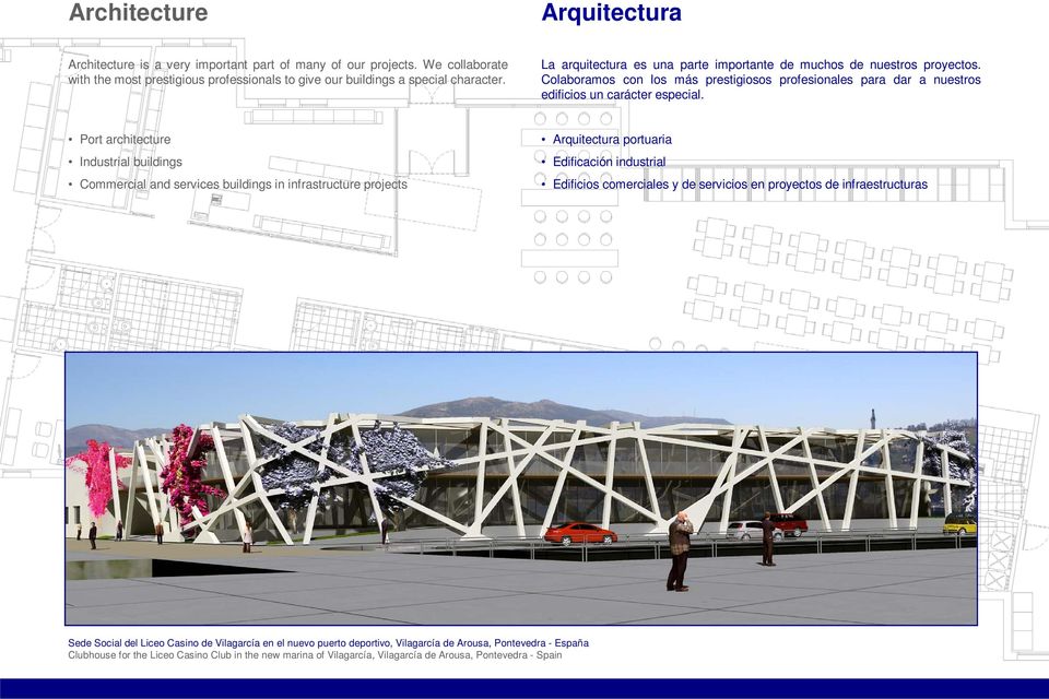 Port architecture Industrial buildings Commercial and services buildings in infrastructure projects Arquitectura portuaria Edificación industrial Edificios comerciales y de servicios en proyectos de