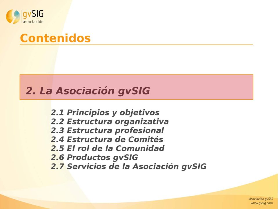 3 Estructura profesional 2.4 Estructura de Comités 2.