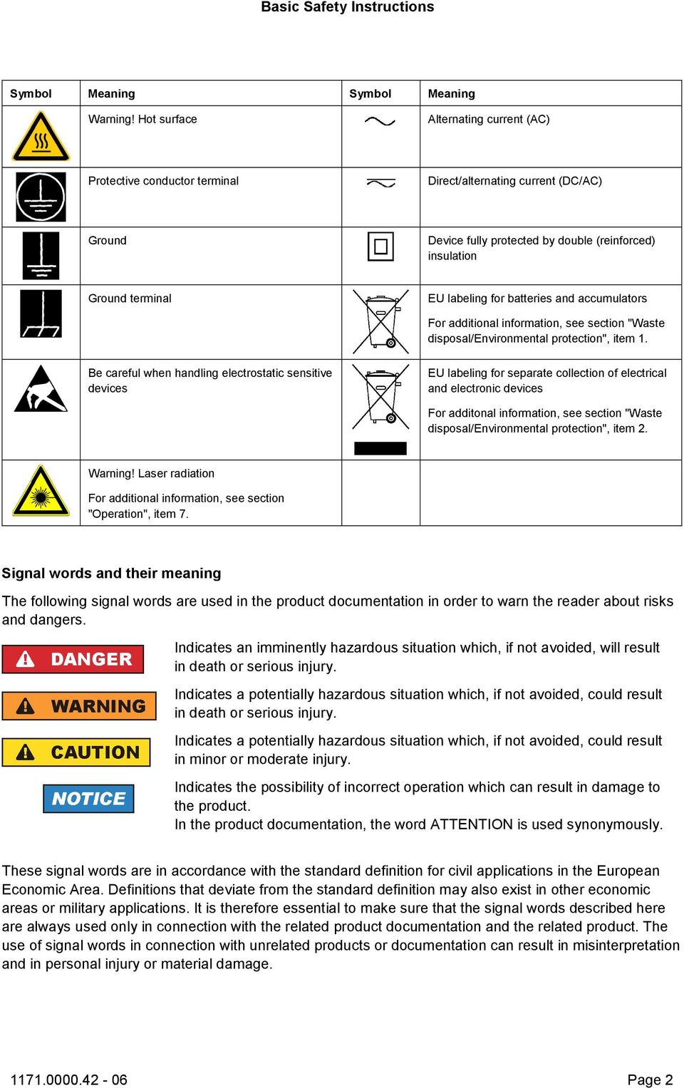 batteries and accumulators For additional information, see section "Waste disposal/environmental protection", item 1.