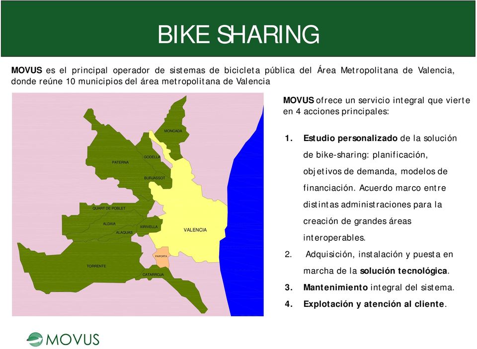 Estudio personalizado de la solución de bike-sharing: planificación, objetivos de demanda, modelos de financiación.