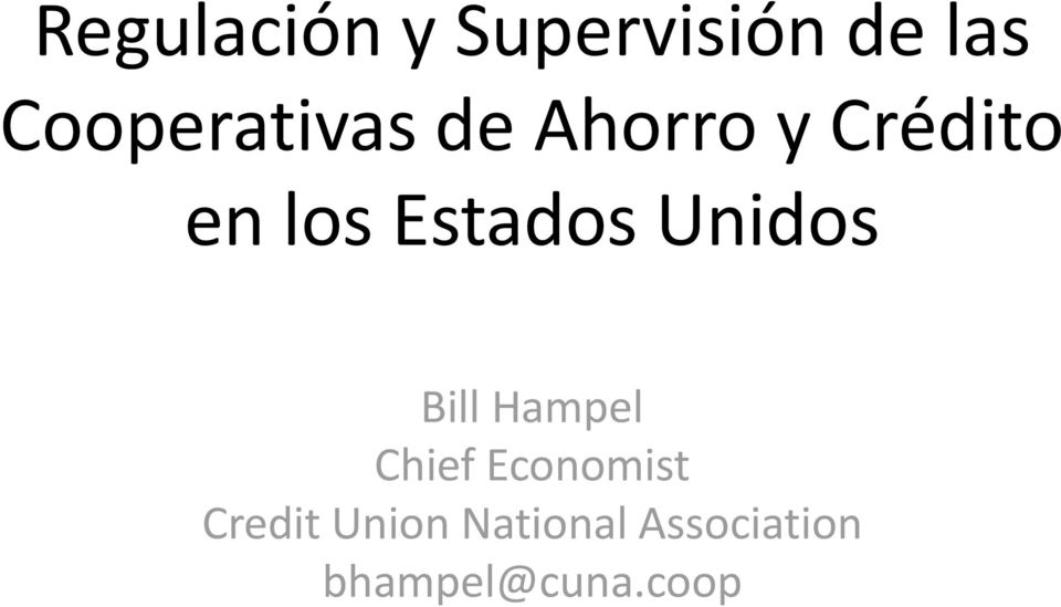 Estados Unidos Bill Hampel Chief