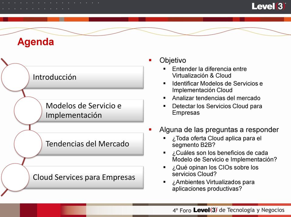 los Servicios Cloud para Empresas Alguna de las preguntas a responder Toda oferta Cloud aplica para el segmento B2B?