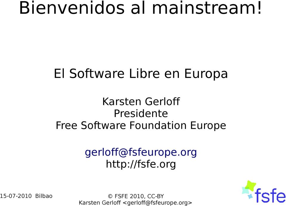 Gerloff Presidente Free Software