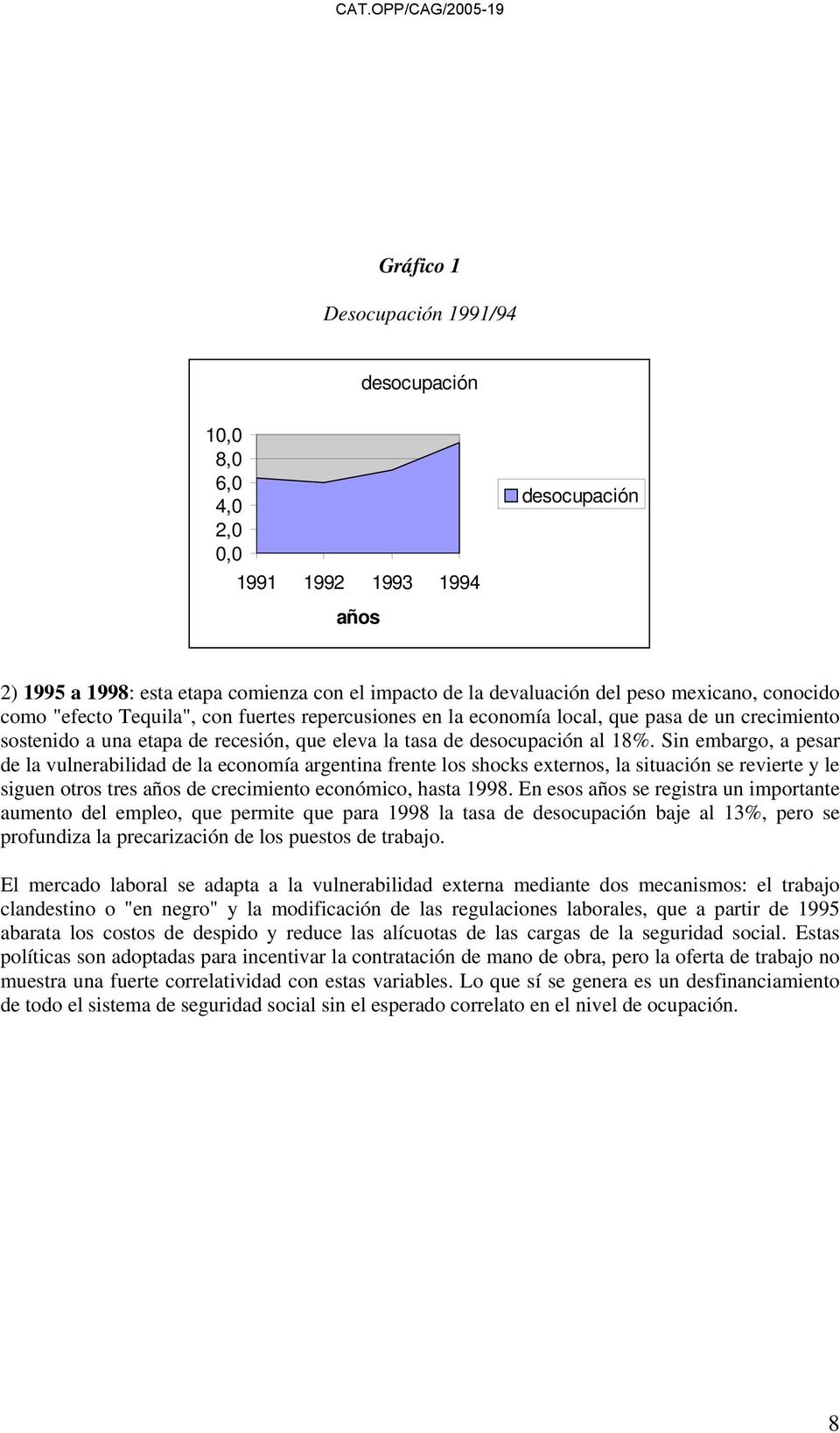 Sin embargo, a pesar de la vulnerabilidad de la economía argentina frente los shocks externos, la situación se revierte y le siguen otros tres años de crecimiento económico, hasta 1998.