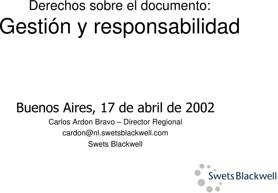 de 2002 Carlos Ardon Bravo Director